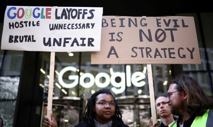 Google Workers in London Stage Walkout Over Job Cuts