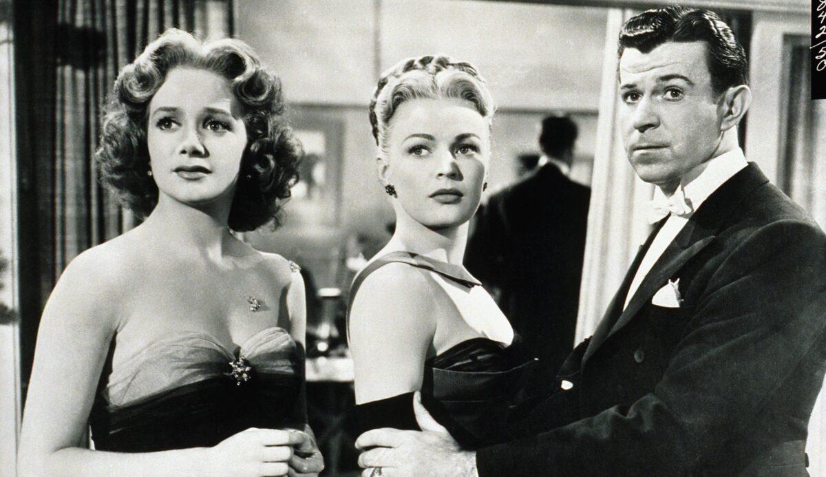(L-R) Cara Williams, June Haver, and Dennis Day in a publicity still for "The Girl Next Door" from 1953. (MovieStillsDB)