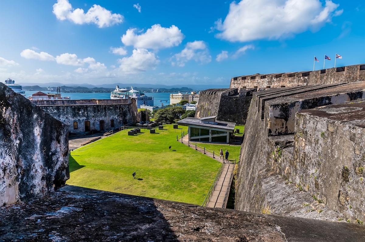 A view from the lower battlements of the Castle of San Cristobal, San Juan, Puerto Rico. (Nicola Pulham/Shutterstock)