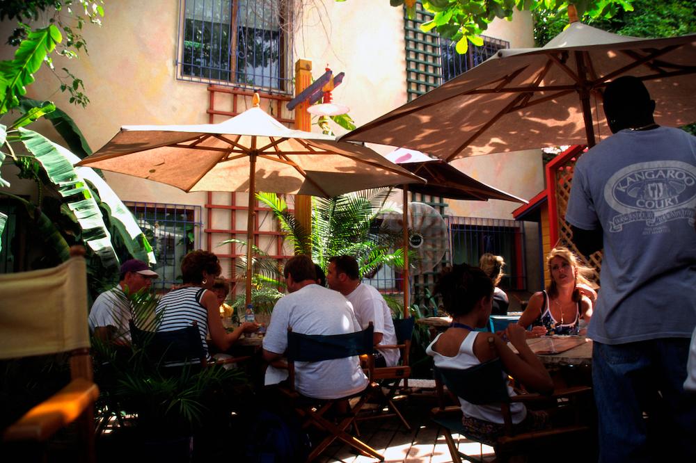 Outdoor dining in Philipsburg, St Martin. (Malachi Jacobs/Shutterstock)