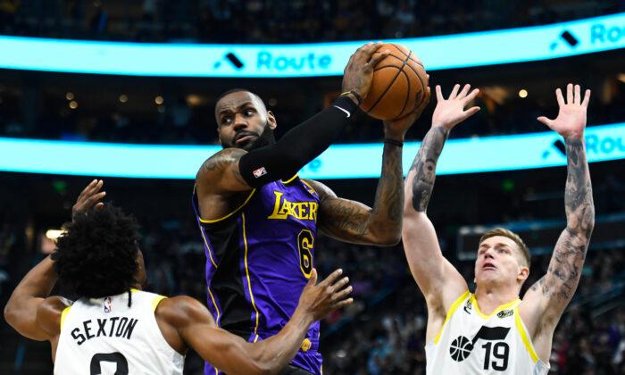 James’ Game-Winner Lifts Lakers Past Jazz in OT