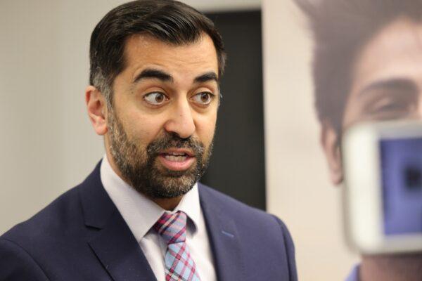 Scottish First Minister Humza Yousaf during a visit to New Gorbals Health and Care Centre, in Glasgow, on April 5, 2023. (Robert Perry/PA Media)