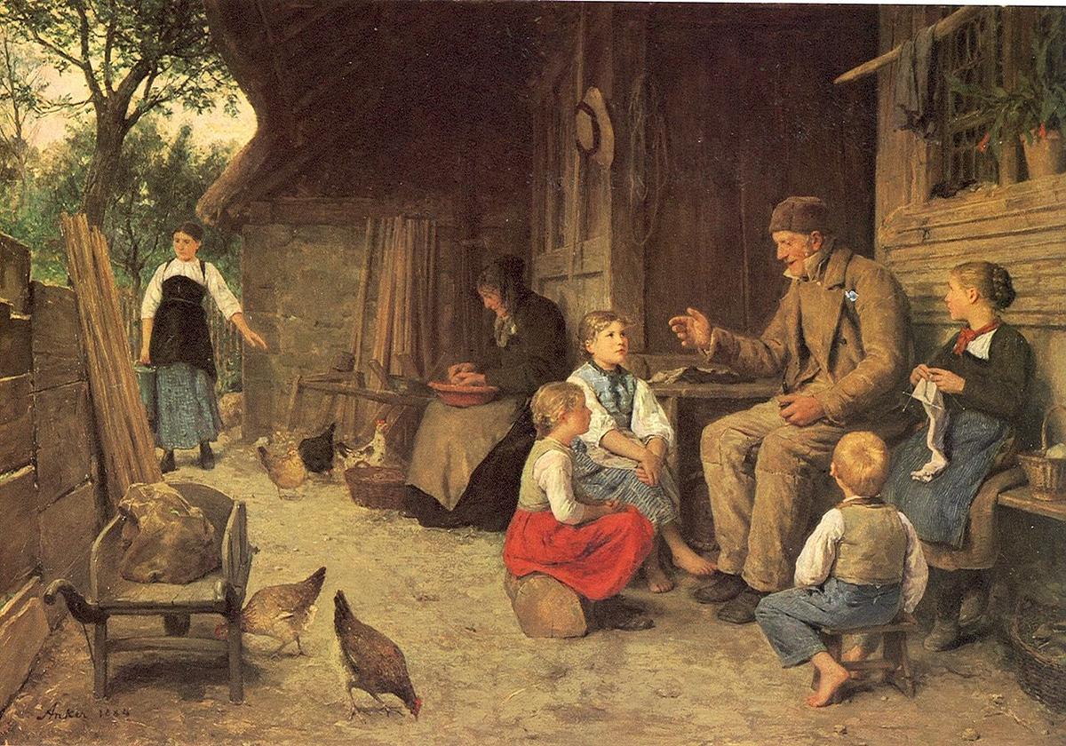 Family Fables: Albert Anker’s ‘Grandfather Telling a Story’