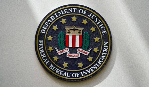The FBI seal is pictured in Omaha, Neb., on Aug. 10, 2022. (Charlie Neibergall/AP Photo)
