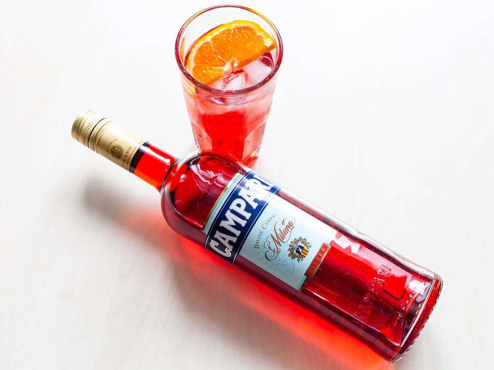 Campari is listed by name, but other bitter-orange substitutes will work.(vvoe/Shutterstock)