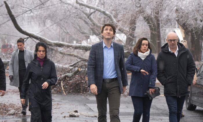 Trudeau Visits His Montreal Riding Hit Hard by Ice Storm