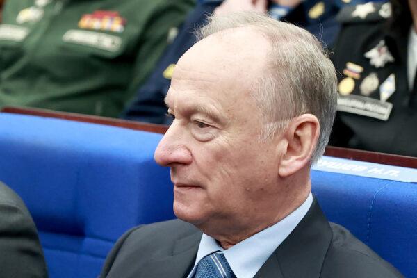 The secretary of Russia's National Security Council Nikolai Patrushev attends an expanded meeting of the Russian Defense Ministry Board at the National Defense Control Center in Moscow, on Dec. 21, 2022. (Sergey Fadeichev/Sputnik/AFP via Getty Images)