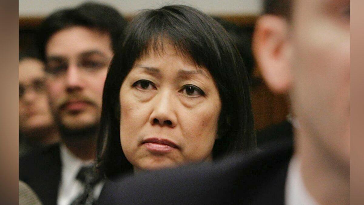 Carol Lam, former U.S. Attorney for the Southern District of California, at the U.S. House Judiciary Committee on Capitol Hill in Washington, on March 6, 2007. (Chip Somodevilla/Getty Images)