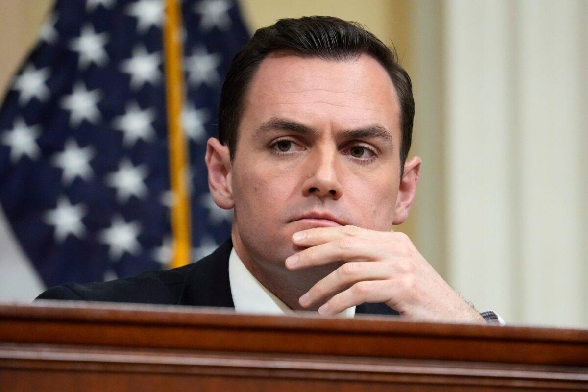 Chairman Rep. Mike Gallagher (R-Wis.) listens during a hearing of a special House committee dedicated to countering the Chinese Communist Party, on Capitol Hill, in Washington, on Feb. 28, 2023. (Alex Brandon/AP Photo)