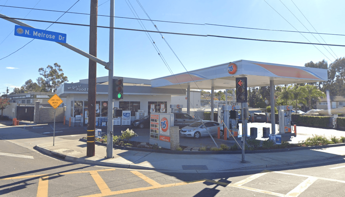 Gas Station Doors Shattered After Shooting in Vista