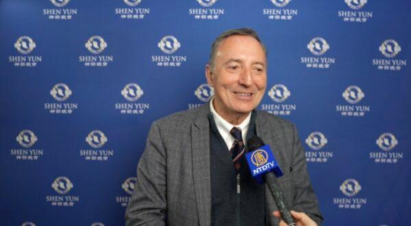 Stéphane Buffetaut, deputy mayor of Apremont, at the Cité des Congrès in Nantes on April 5, 2023. (NTD)