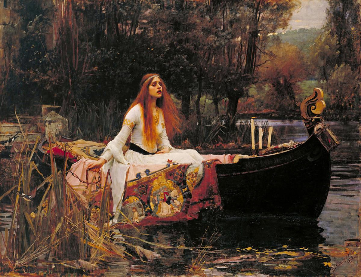 "The Lady of Shalott," 1888, by John William Waterhouse. Oil on canvas. Tate Britain, London. (Public Domain)<span style="color: #ff0000;"> </span>