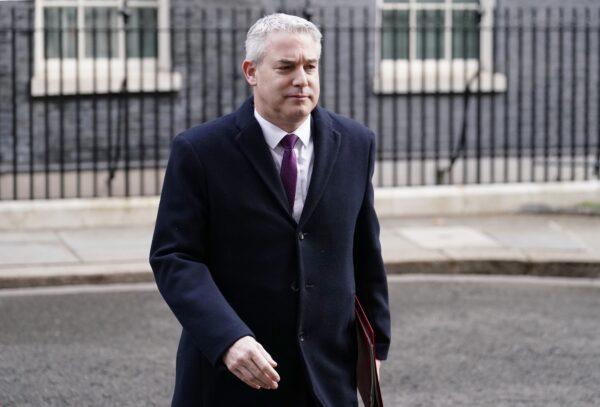 Health and Social Care Secretary Steve Barclay leaves 10 Downing Street, London, on March 15, 2023. (Jordan Pettitt/PA Media)