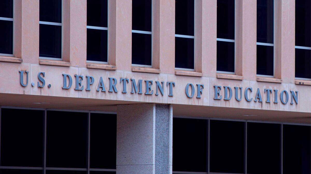 The Department of Education in Washington on July 22, 2019. (Alastair Pike/AFP via Getty Images)