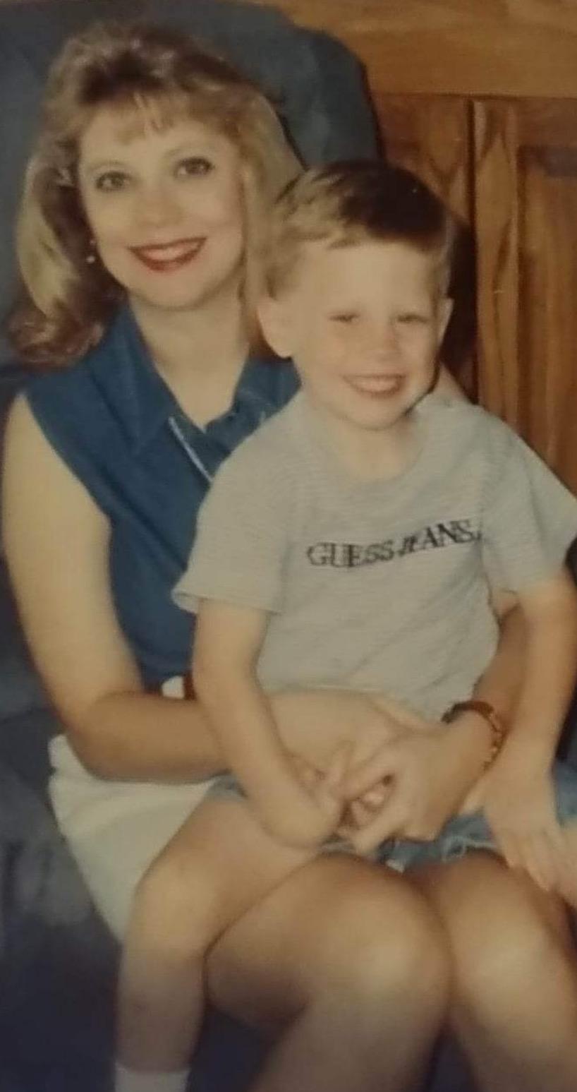 Todd Youngblood with his mother, Melody, when he was a kid. (Courtesy of <a href="https://www.instagram.com/_toddyoungblood">Todd Youngblood</a>)