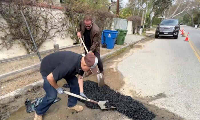 Arnold Schwarzenegger’s Move to Fill ‘Pothole’ Sparks Controversy in Los Angeles