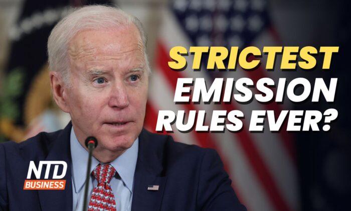 NTD Business (April 12): Biden EPA Proposes Strictest Emission Rules Ever; Annual Inflation Falls to 5 Percent