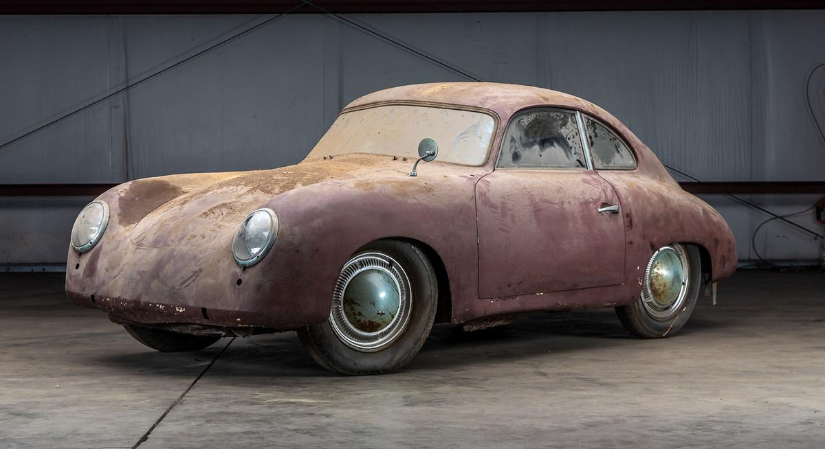 Rarity plays a huge part in car value; this 1953 Porsche 356 found in rough shape after decades spent forgotten in a dusty barn sold for almost $60,000. (Courtesy of R.M. Sotheby's, The Epoch Times)