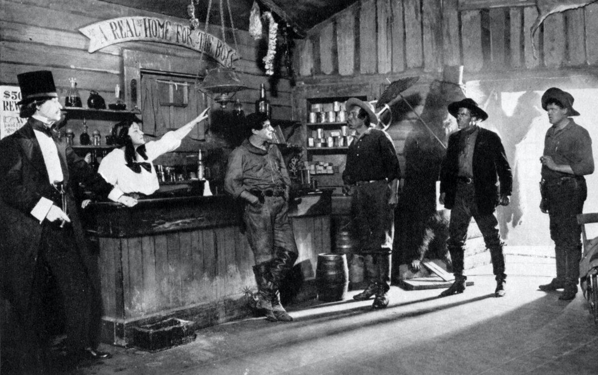 Photograph of the Broadway production of "The Girl of the Golden West" in 1905. (Public Domain)