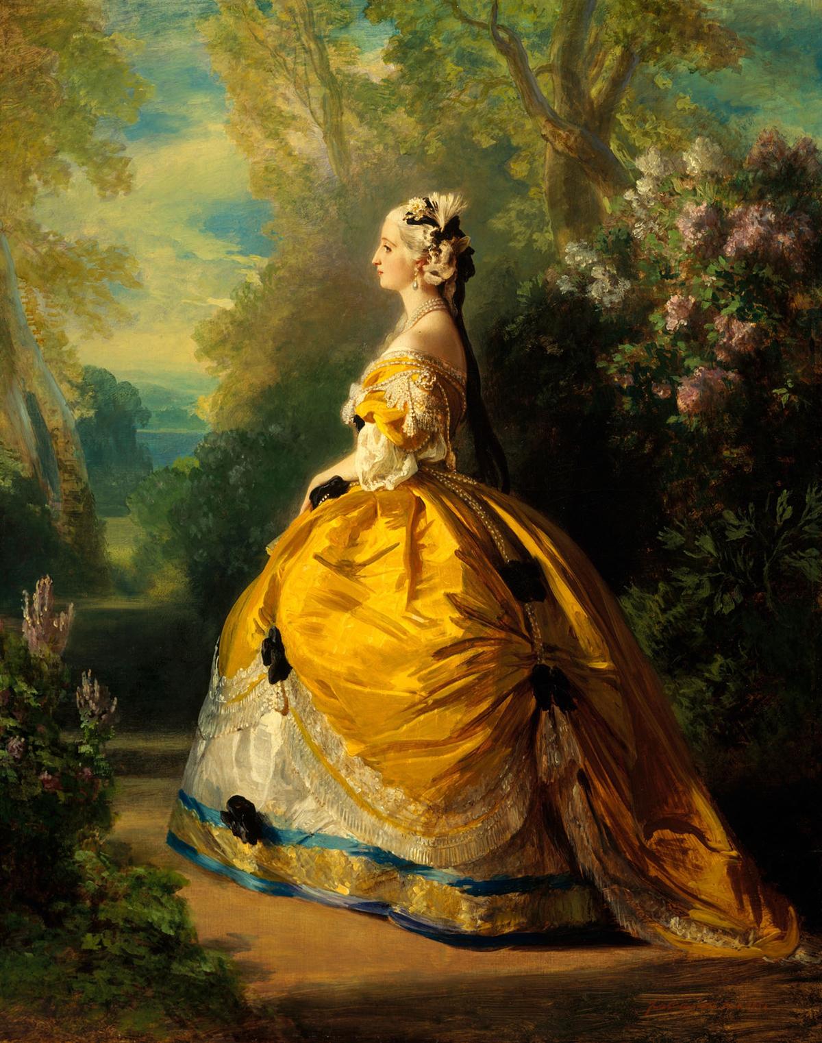“The Empress Eugénie,” 1854, by Franz Xaver Winterhalter. Oil on canvas. The Metropolitan Museum of Art, New York. (Public Domain)