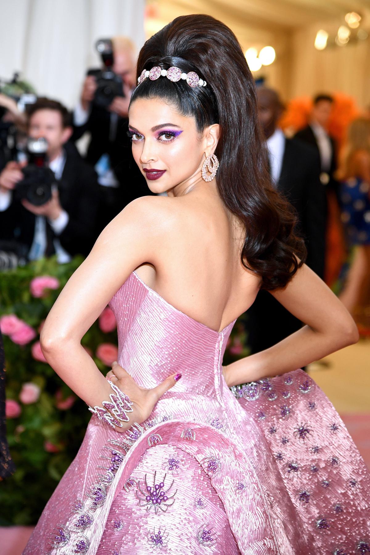  Gabriel styled the Bollywood actress Deepika Padukone's hair for the 2019 Met Gala. (Dimitrios Kambouris/Getty Images for The Met Museum/Vogue)