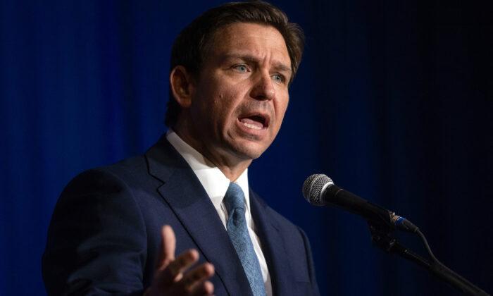 DeSantis Interrupted by Protesters During GOP Fundraising Event