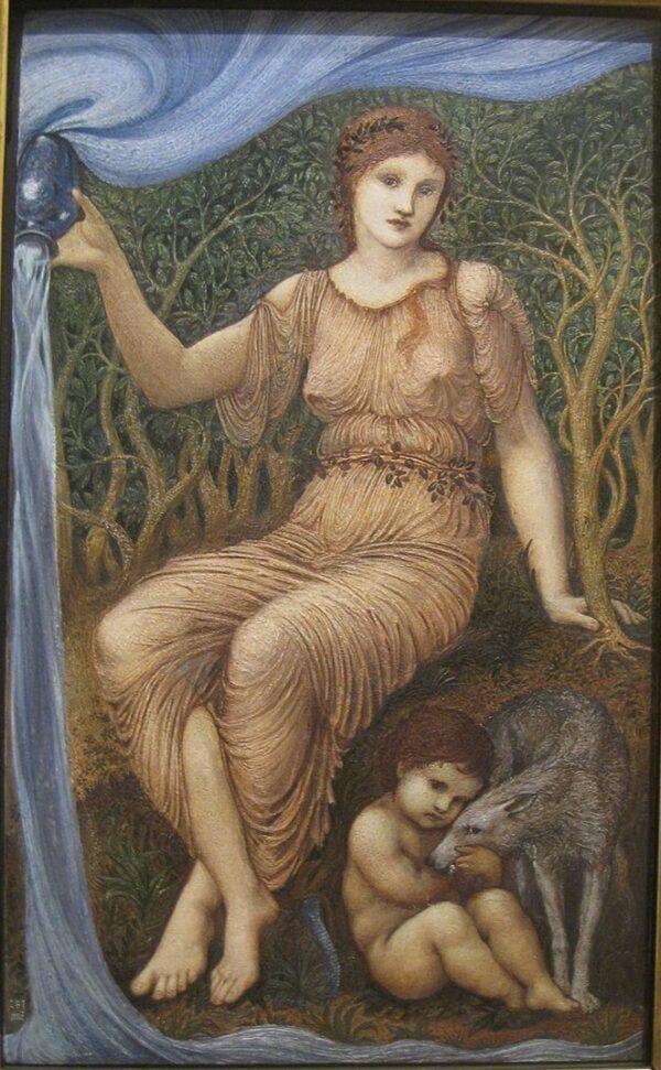 Mother Earth balances the masculine Brother Wind in "Canticle of the Sun. "Mother Earth," by Edward Burne-Jones. (Public Domain)