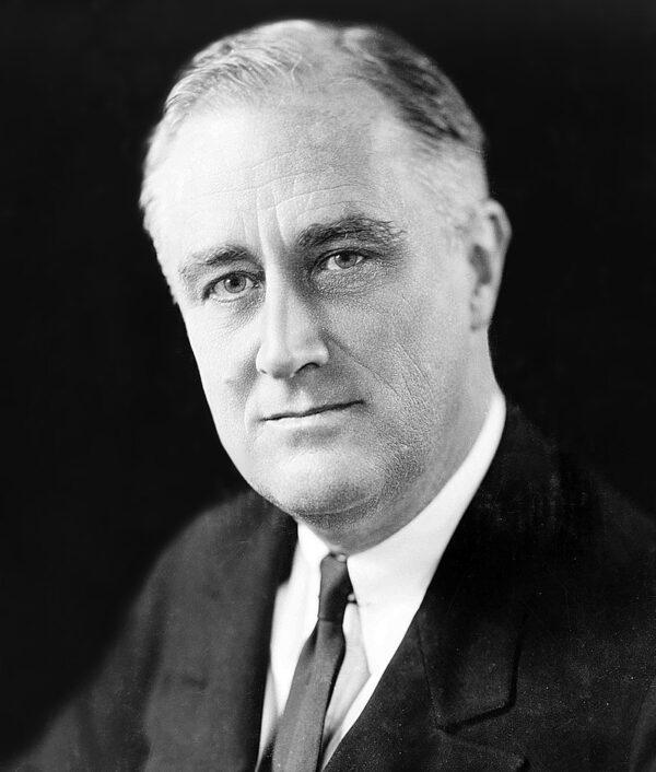 Franklin Delano Roosevelt, seen here circa 1933 during his first term as president, was assisted by Marguerite LeHand as his executive secretary. (Public Domain)