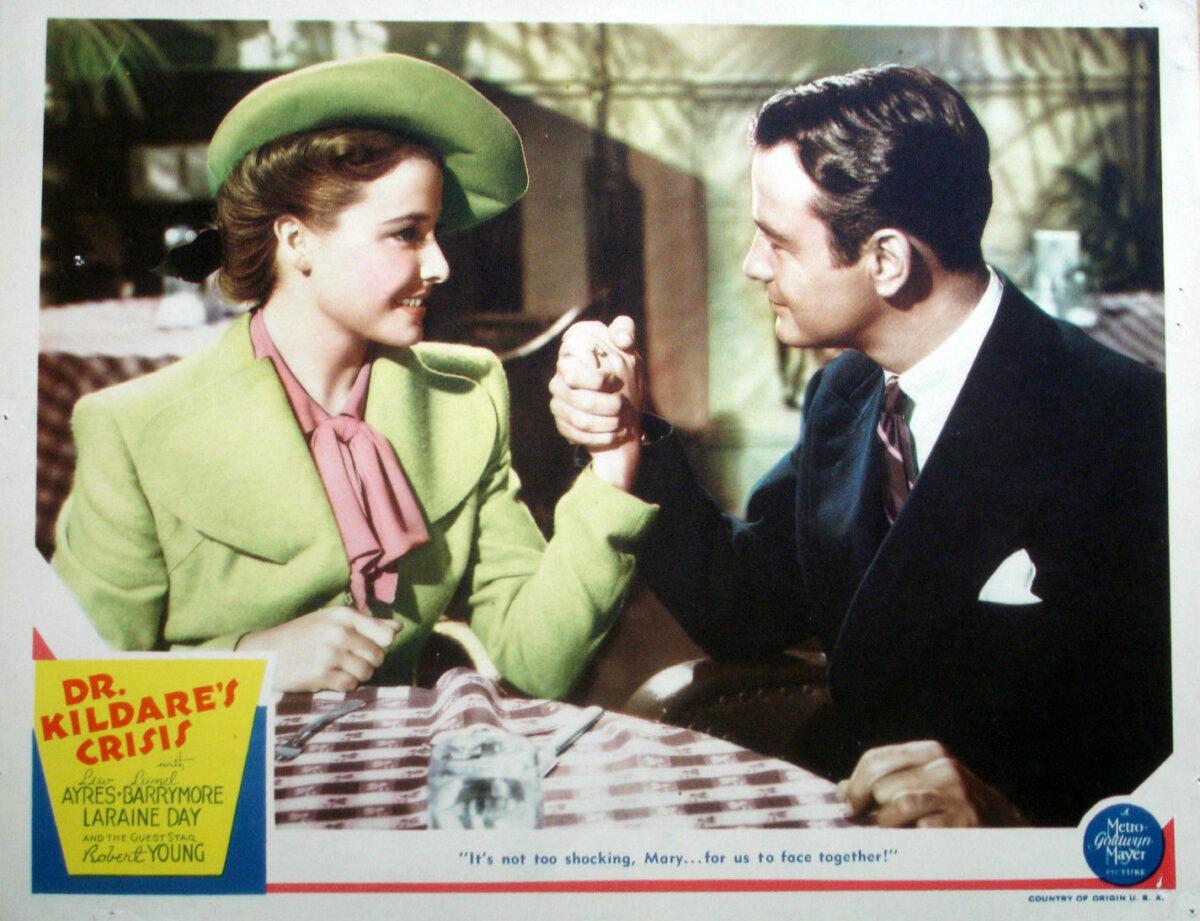 Lobby card for the 1940 film "Dr. Kildare's Crisis." (Public Domain)