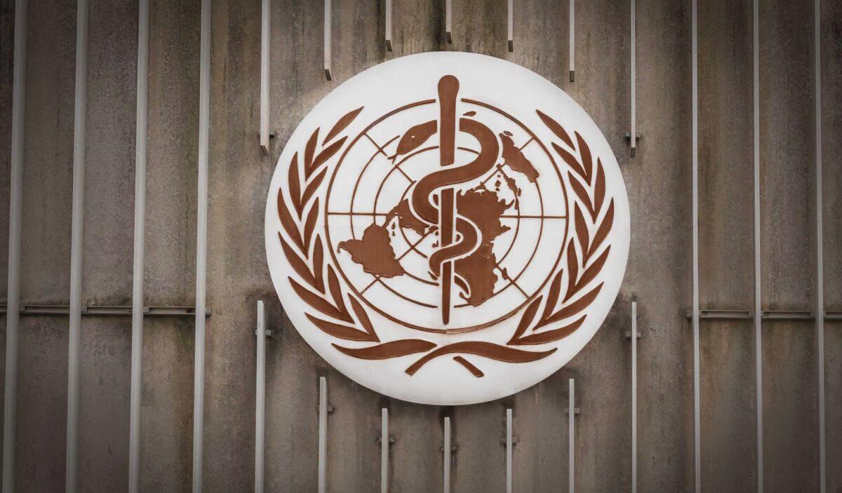 The World Health Organization (WHO) logo is seen in Geneva, Switzerland, on Dec. 3, 2019. (Diego Grandi/Shutterstock)