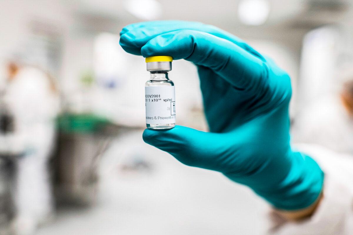 A vial of the Janssen COVID-19 vaccine by Johnson & Johnson in July 2020. (Johnson & Johnson via AP)
