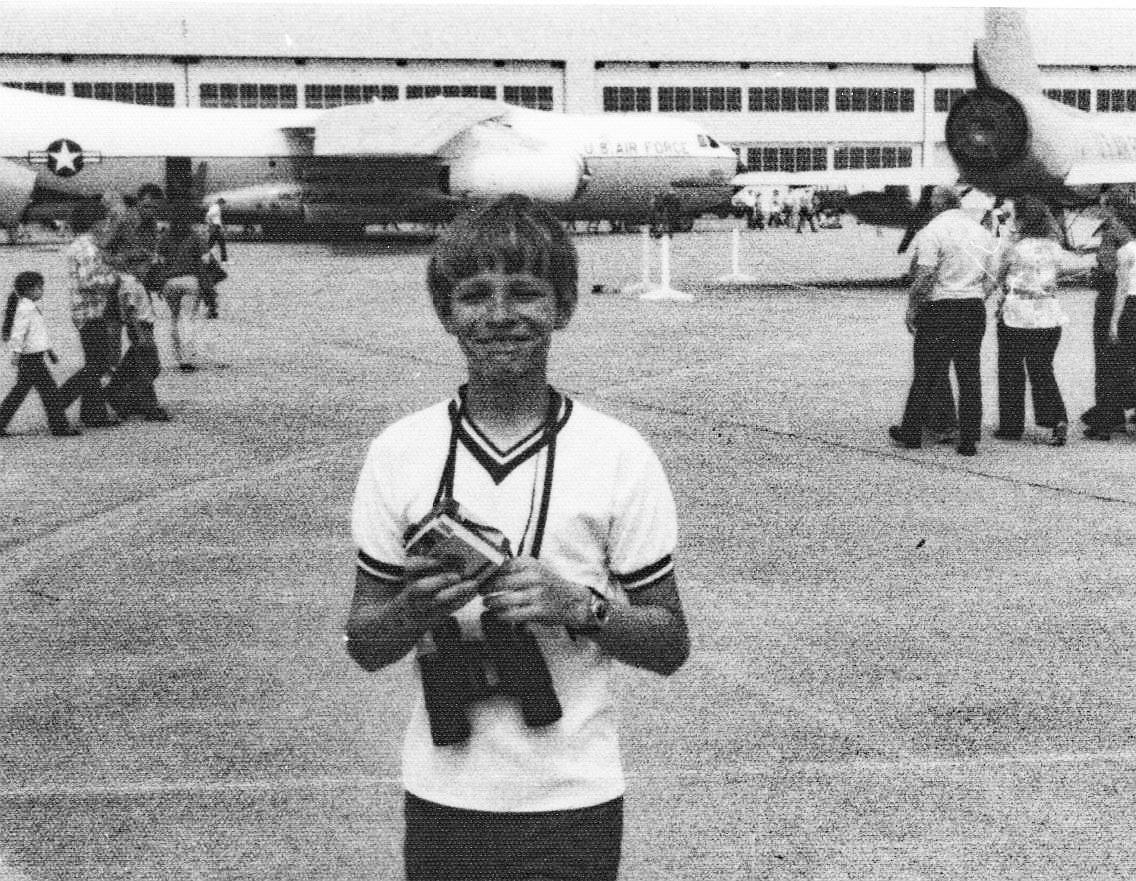 A future U.S. Air Force pilot and American Airlines captain, Bob Snow began attending airshows in childhood, as shown in this photo taken when he was about 10 years old at an airshow, possibly in Omaha, Neb. (Courtesy of Bob Snow)