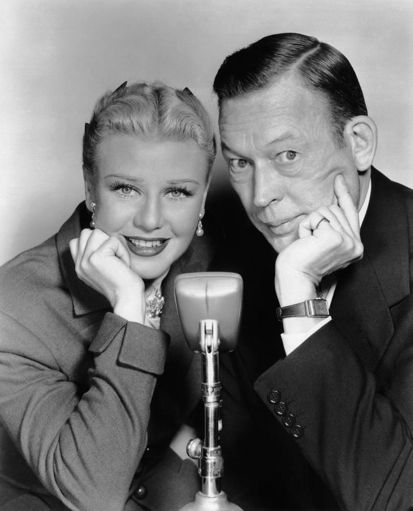 A promo shot for "We're Not Married" in 1952 with Ginger Rogers (L) and Fred Allen. (MovieStillsDB)