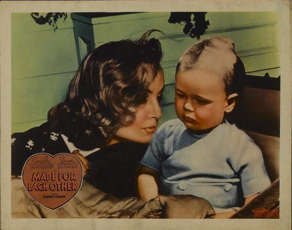 Jane Mason (Carole Lombard) had many difficulties raising her baby, in "Made for Each Other." (MovieStillsDB)