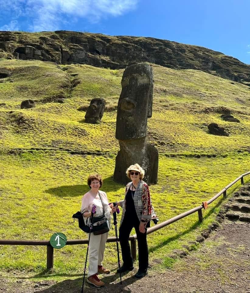 Easter Island. Hamby said it's "one of the most fascinating places to visit in the world." (Courtesy of Around the World at 80)