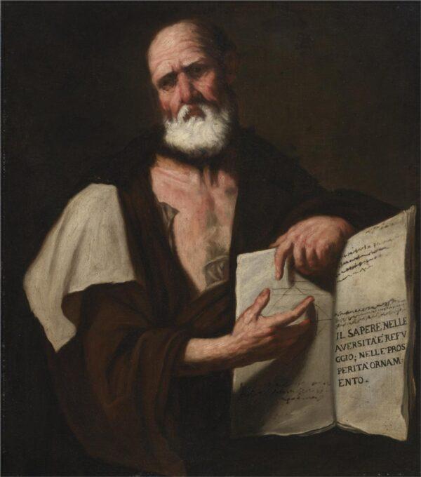 Aristotle's "The Art of Rhetoric" was a guide to oratory for centuries. "Aristotle," 1653, by Luca Giordano. (Public Domain)