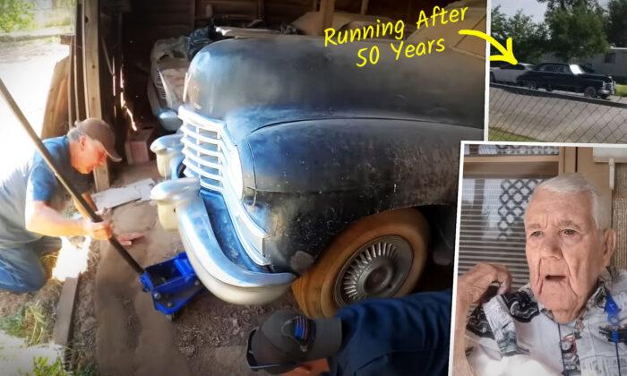 Mechanic Son Fixes 102-Year-Old Dad’s ’46 Cadillac That Hadn’t Run in 50 Years for One Last Drive