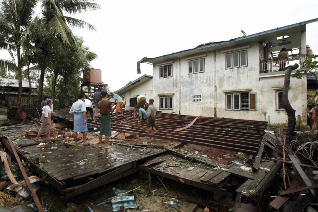 Rare Big Tornado Near Burma Capital Kills 8