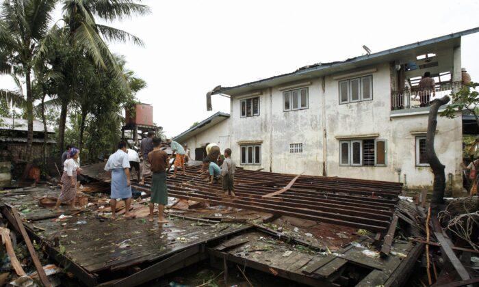 Rare Big Tornado Near Burma Capital Kills 8