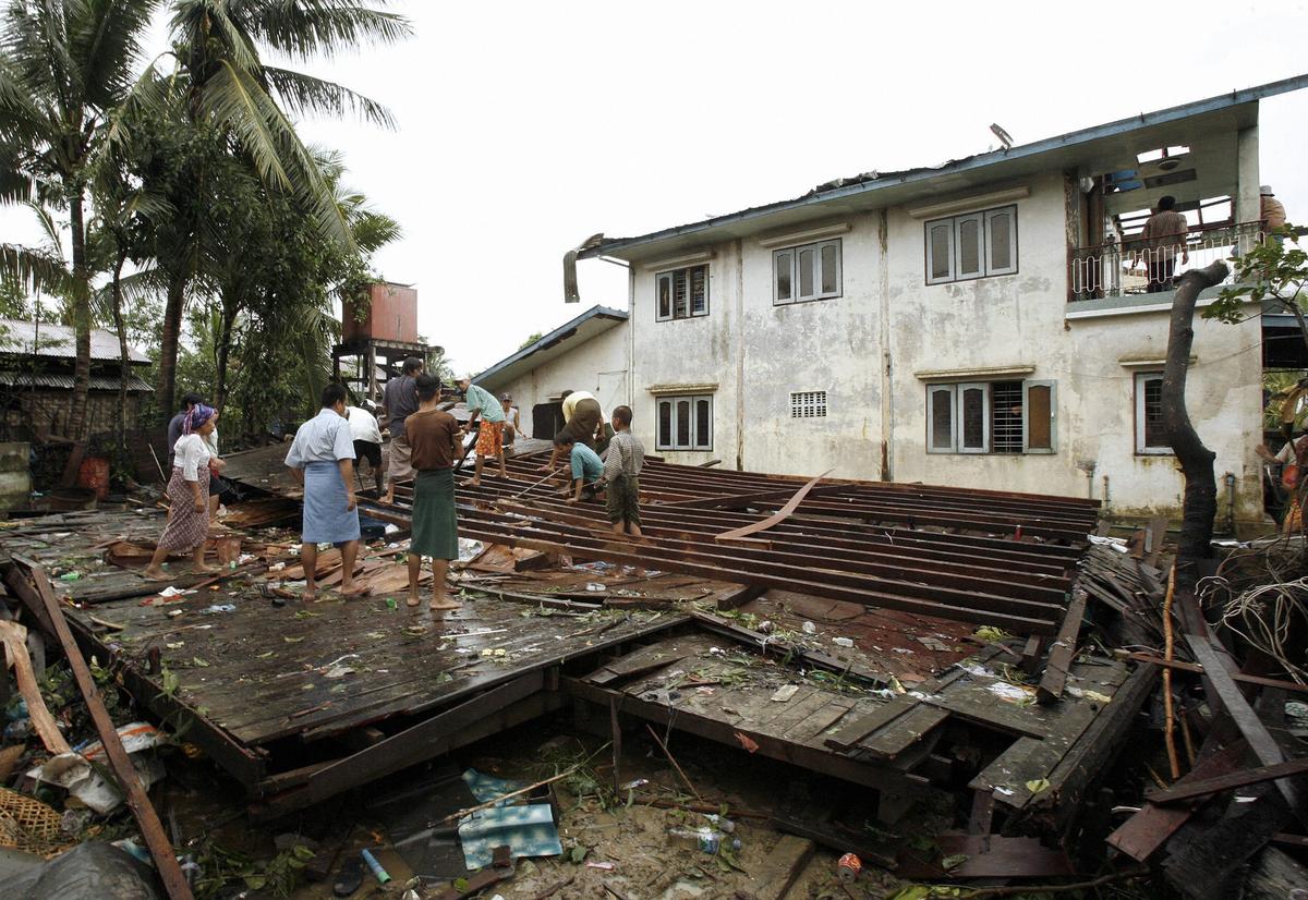 Rare Big Tornado Near Burma Capital Kills 8