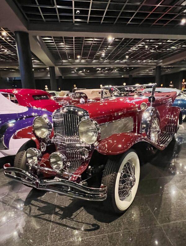 A 1930 Duesenberg SJ Rollston Convertible Victoria that was once owned by big-band leader Paul Whiteman. (Courtesy of Karen Gough)
