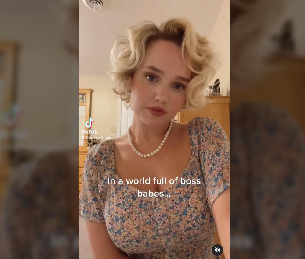 Tradwife Estee Williams posts a video on her Instagram. (Courtesy of <a href="https://www.instagram.com/esteecwilliams/">Estee Williams</a>)