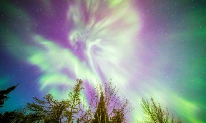 ‘Angel in the Sky’ Captured by Aurora Chaser During Uncanny Solar Storm in North Minnesota