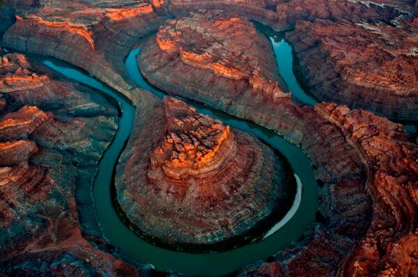 “The Loop” is located six miles above the Green River confluence in Canyonlands National Park, near Moab, Utah, in the documentary "River." (Greenwich Entertainment)