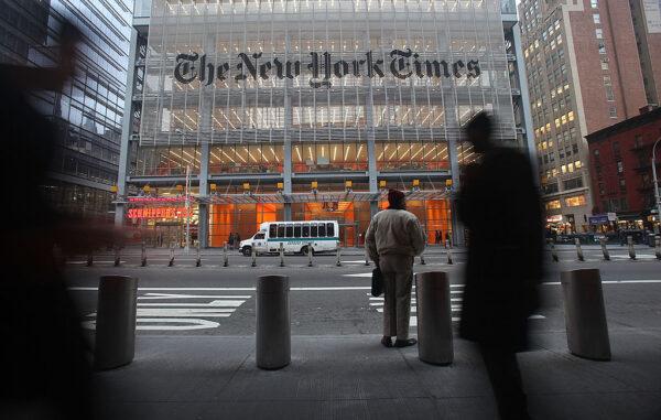 The New York Times headquarters in New York on Dec. 7, 2009. (Mario Tama/Getty Images)