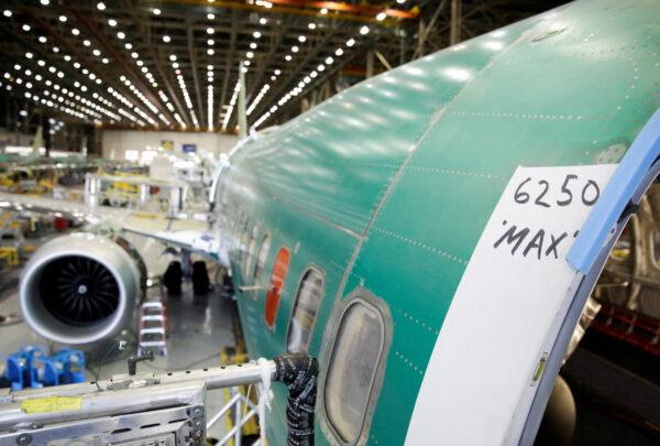 Boeing's 737 MAX-9 is under construction at their production facility in Renton, Wash., on Feb. 13, 2017. (Jason Redmond/Reuters)