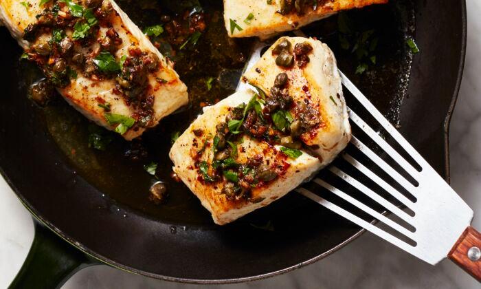 This Fancy-Tasting Halibut With Lemon Caper Sauce Comes Together in 30 Minutes