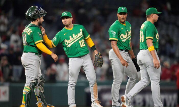 A’s Hit 5 Home Runs, Rally for 11–10 Win Over Angels in 10