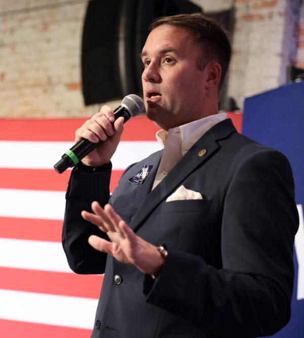 Virginia Attorney General Jason Miyares in Suffolk, Va., on Oct. 25, 2021. (Anna Moneymaker/Getty Images)