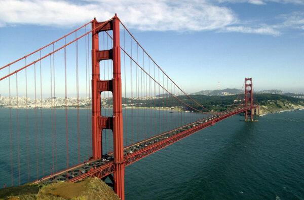 The Golden Gate Bridge from Battery Spencer, Golden Gate National Recreation Area, in San Francisco, Calif. (Justin Sullivan/Getty Images)